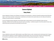 Tablet Screenshot of cameronhighland.net
