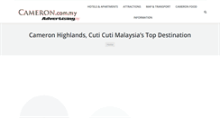 Desktop Screenshot of cameronhighland.my