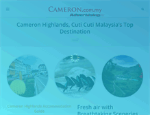 Tablet Screenshot of cameronhighland.my